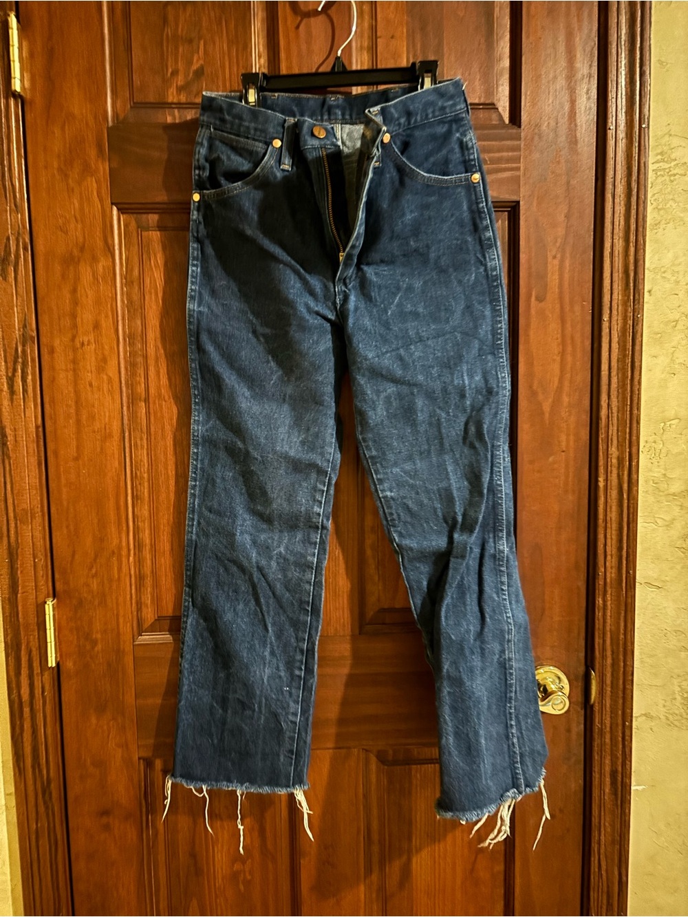 Wrangler Dark Blue Straight-Leg Jeans